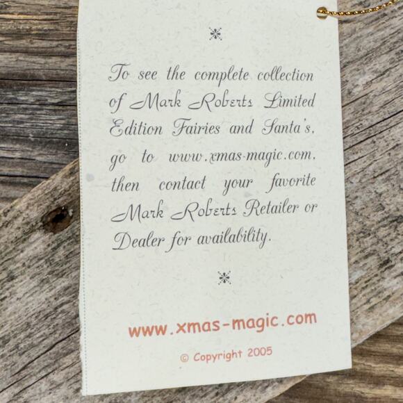 Vintage Mark Roberts, Limited Edition Snow Ball Fairy #51-56556, w/ Box, 10"H - Picture 9 of 9